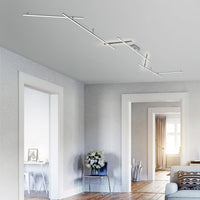 LED осветително тяло INDIRA, регулируемо, сребристо, 345cm, еквивалент 350W