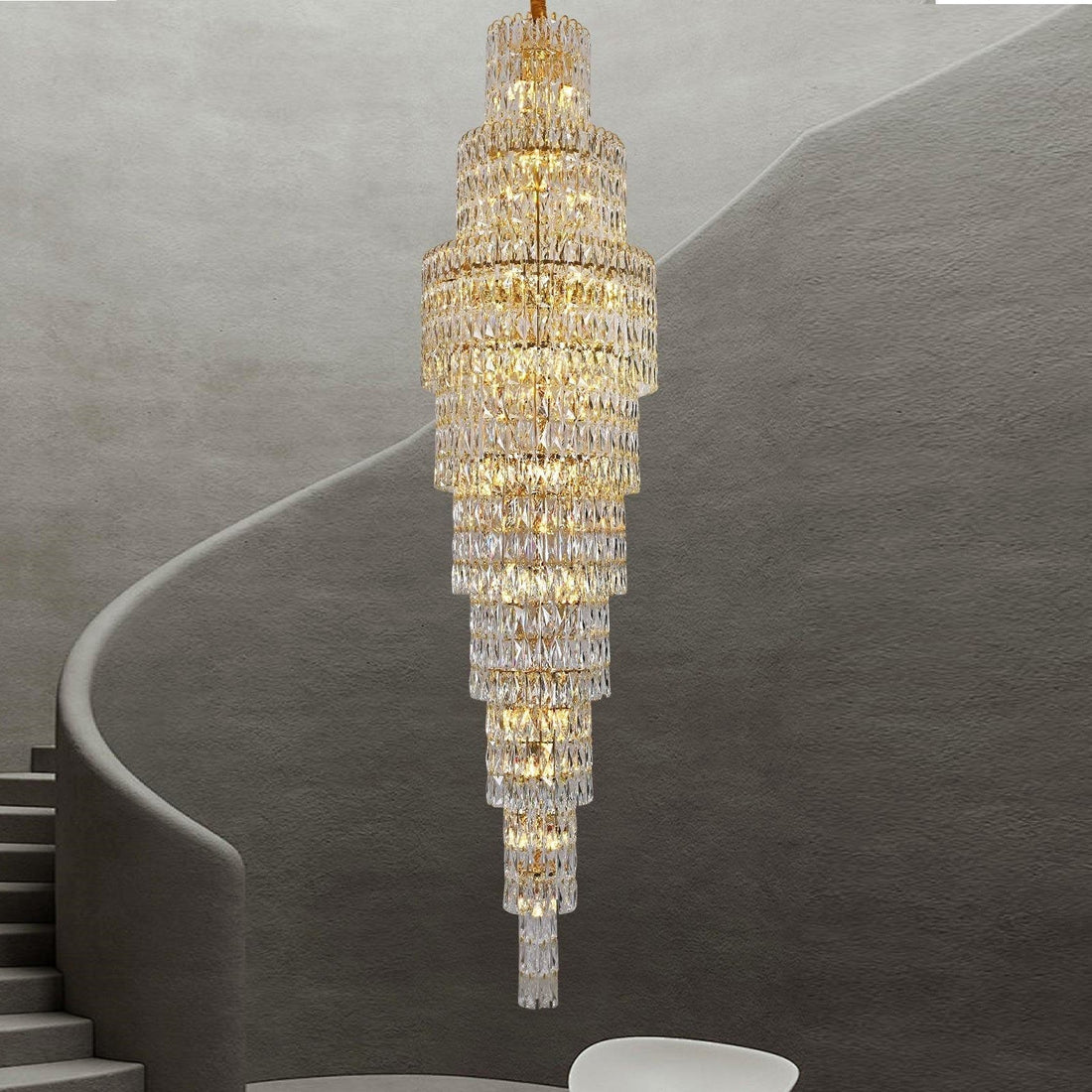 Полилей кристал LUXURY Golden 250cm -P82401