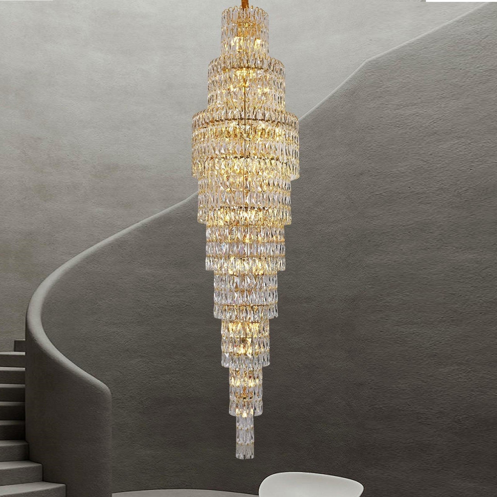 Полилей кристал LUXURY Golden 250cm -P82401