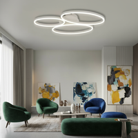 LED осветително тяло за таван DIVI White, еквивалент 430W, с дистанционно