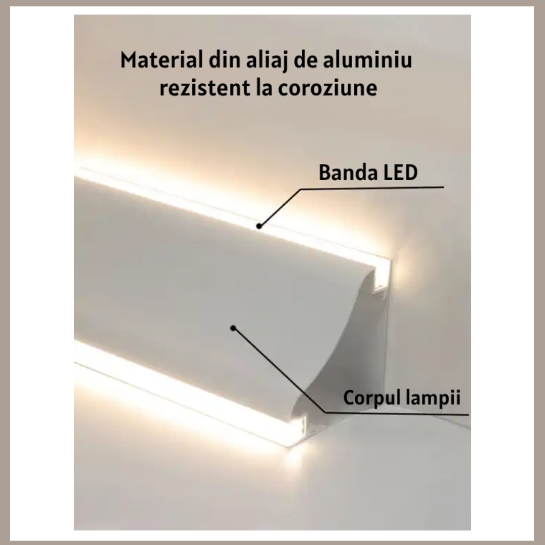 Двоен ъглов профил за LED лента 3M