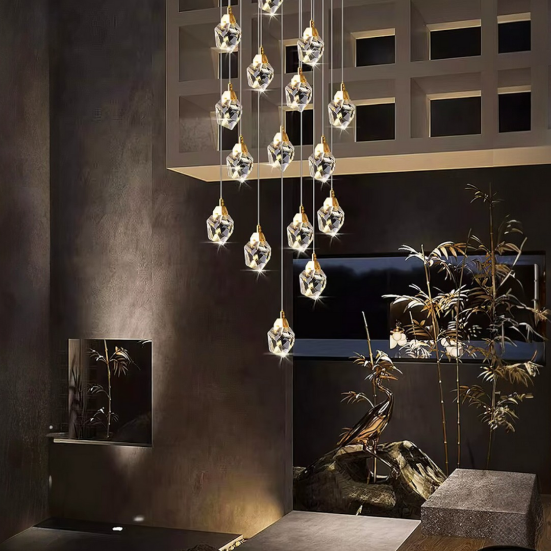 Осветително тяло LED Luxury Crystal Flowing Diamonds