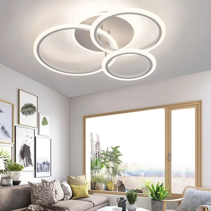 LED осветително тяло 3 WHITE RINGS Еквивалент 500W Дистанционно управление