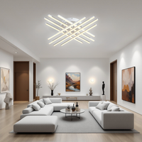 LED осветително тяло 144W X с 8 бели линии, еквивалент 1000W, с дистанционно
