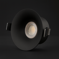 COB LED спот 7W Кръгъл черен / ⌀65mm / Вграден / Неутрална светлина