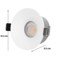 COB LED спот 7W Кръгъл Бял / ⌀65mm / Вграден / Топла светлина