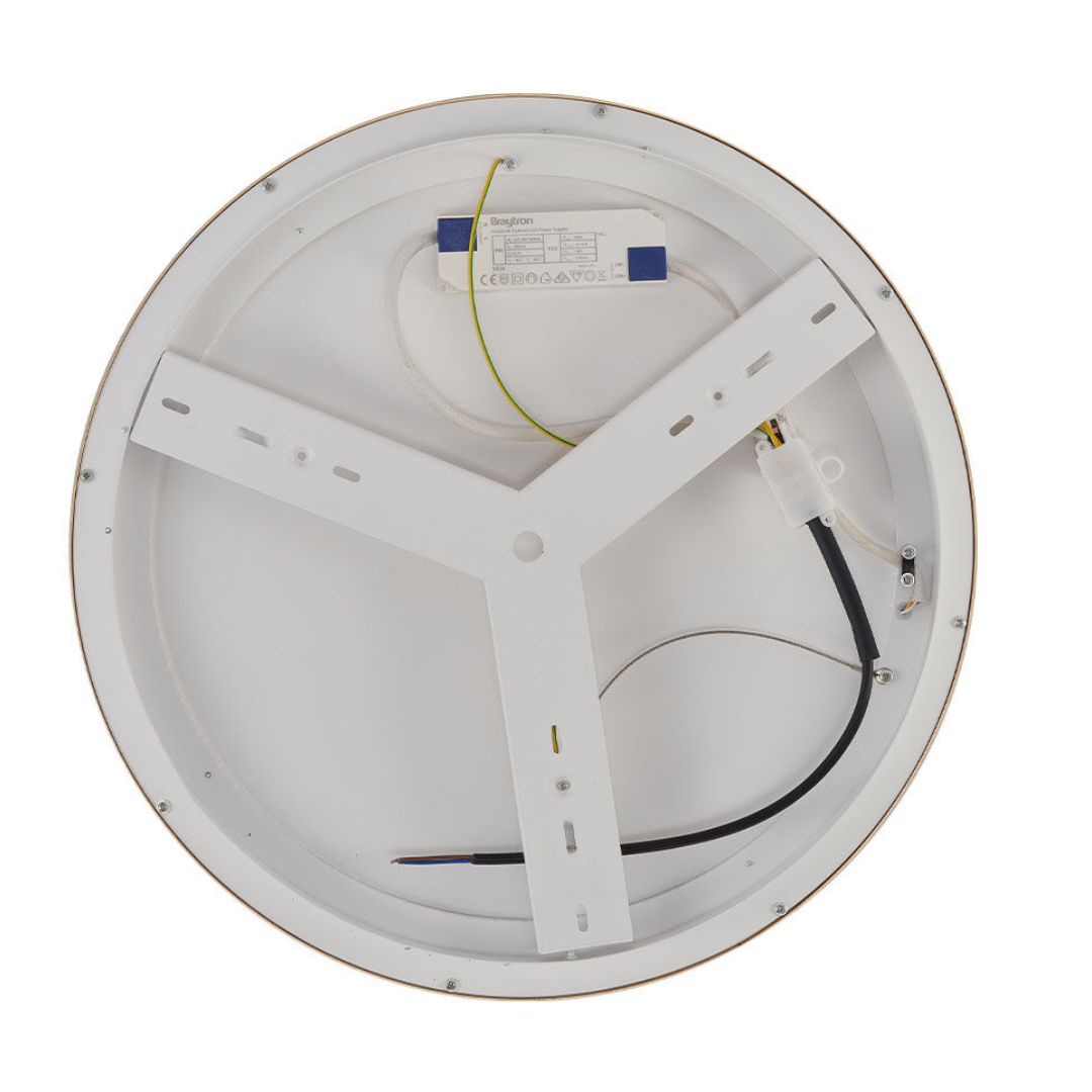 LED плафон BELLA GOLD, 3 вида светлина от бутон, еквивалент 400W
