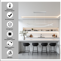 LED осветително тяло висящо 80W OFFICE WHITE с дистанционно, еквивалент 500W