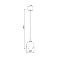 Pendul Abajur 1xG9 Chrome Chrome / SUSPENDATE