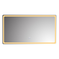 LED огледало 150x80CM със сензор радар, 3 вида светлина, touch, демистер, часовник, термометър