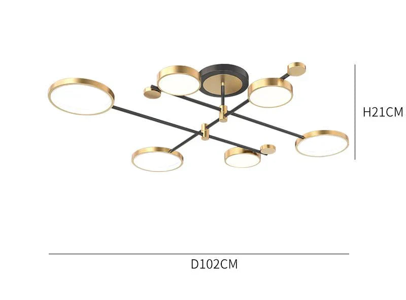 LED осветително тяло 102W 3+3 Dynamo Еквивалент 500W Дистанционно управление