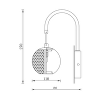 Аплик за стена Cebolla Pendant Gold