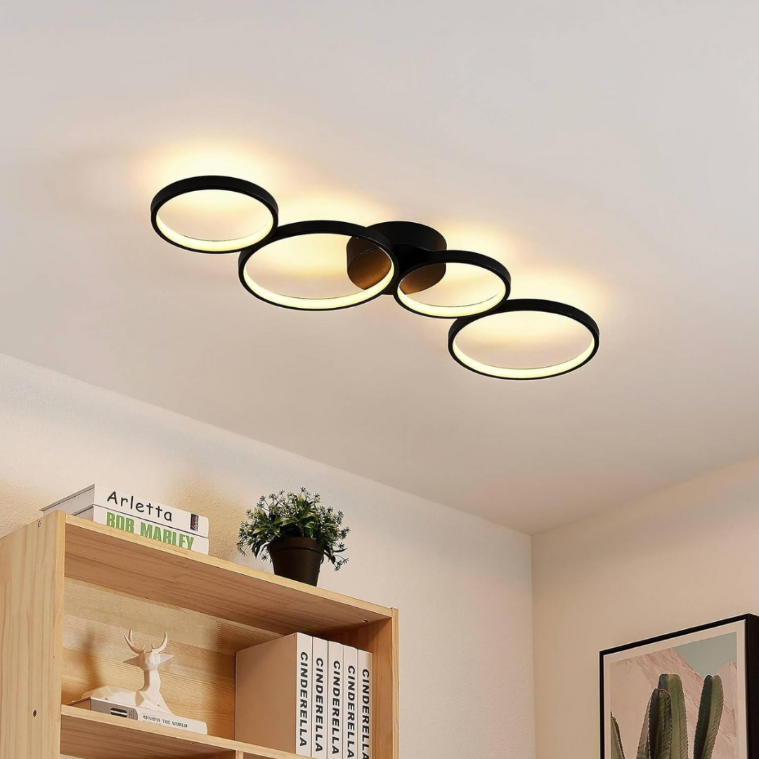 LED осветително тяло PREMIUM RONDO Black Еквивалент 500W Димиращо
