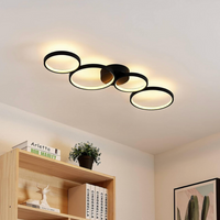 LED осветително тяло PREMIUM RONDO Black Еквивалент 500W Димиращо