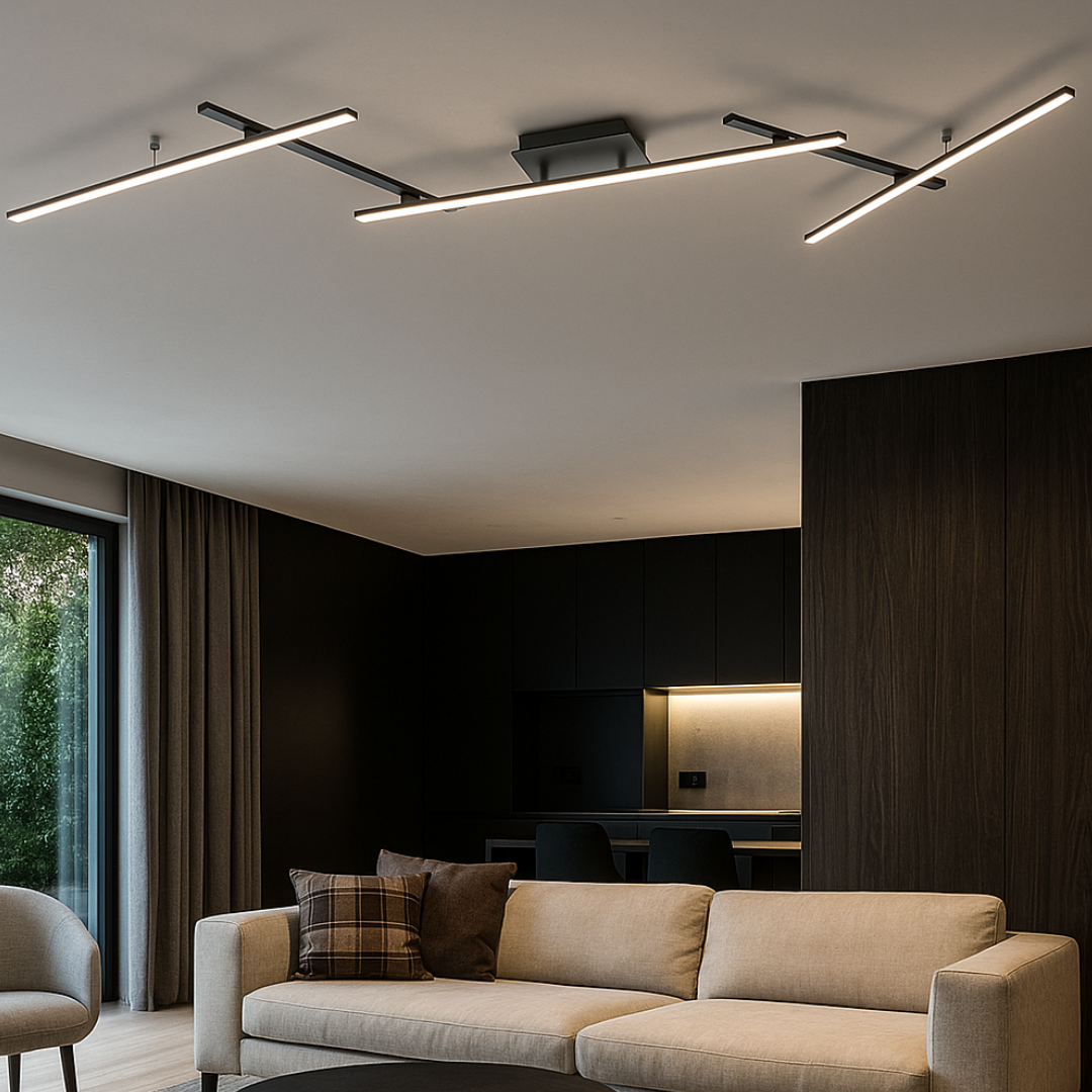LED осветително тяло регулируемо RGBW ARVIN Black еквивалент 300W с дистанционно