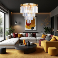 Плафонен кристален полилей AMEDEO Gold Premium