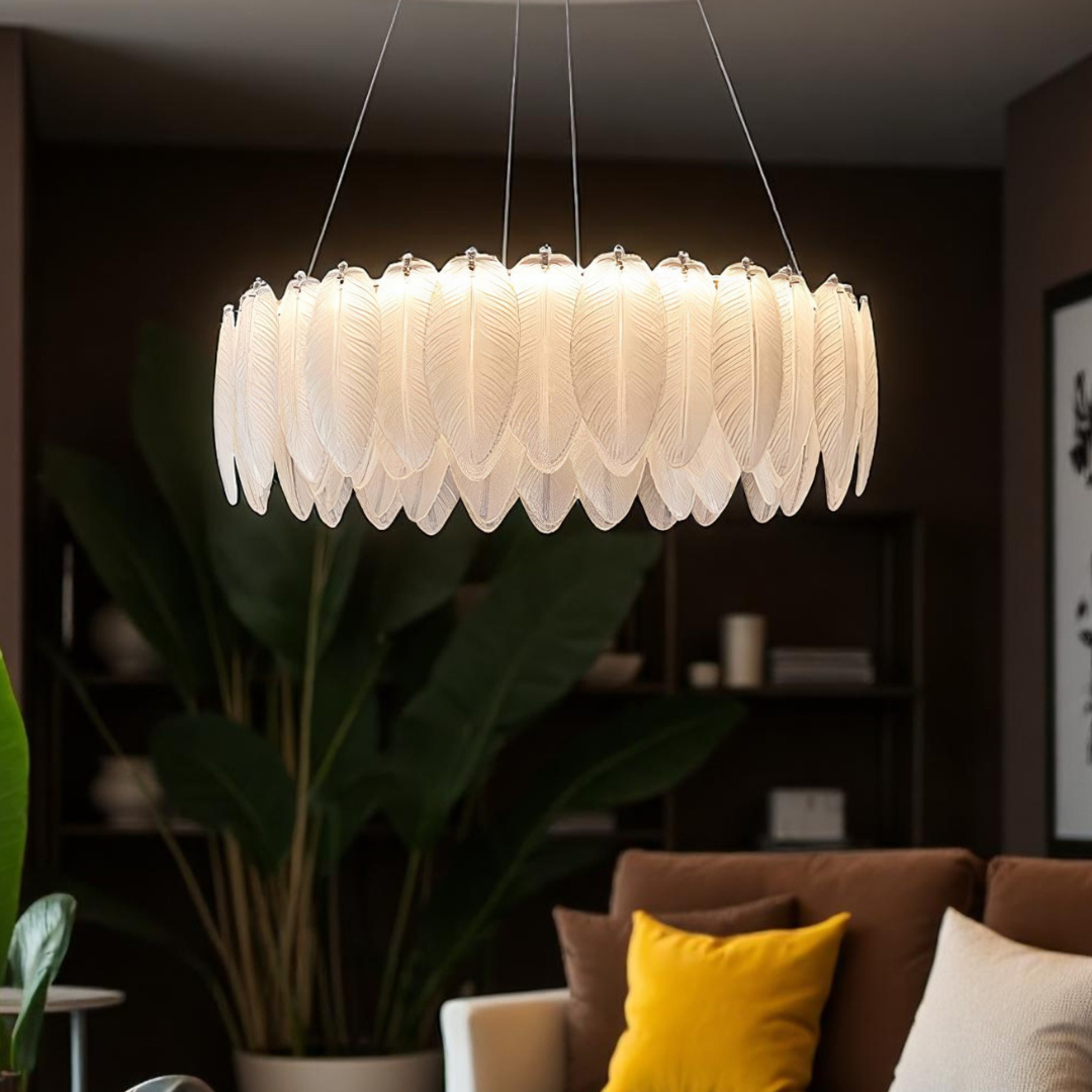 LED осветително тяло тип пендел 96W 50CM Feathers Deluxe еквивалент 500W