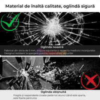 Oglinda LED Rotunda 60CM Simple Touch C110S NEAGRA / 60CM LED MIRROR