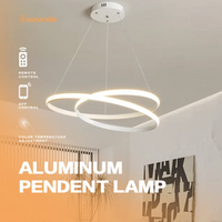 Бяла висяща LED осветително тяло 120W Lumea с дистанционно, еквивалент 600W