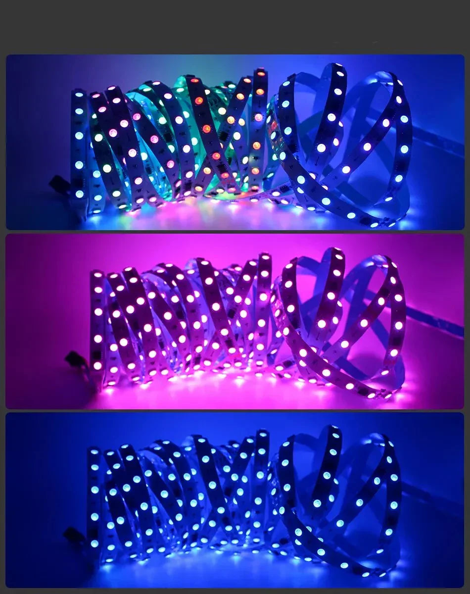 КОМПЛЕКТ LED лента RGB 24V дигитална 10 метра, IP21 за вътрешно ползване