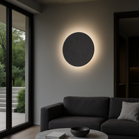 Аплик LED 9W Black RAVEN Stone Effect