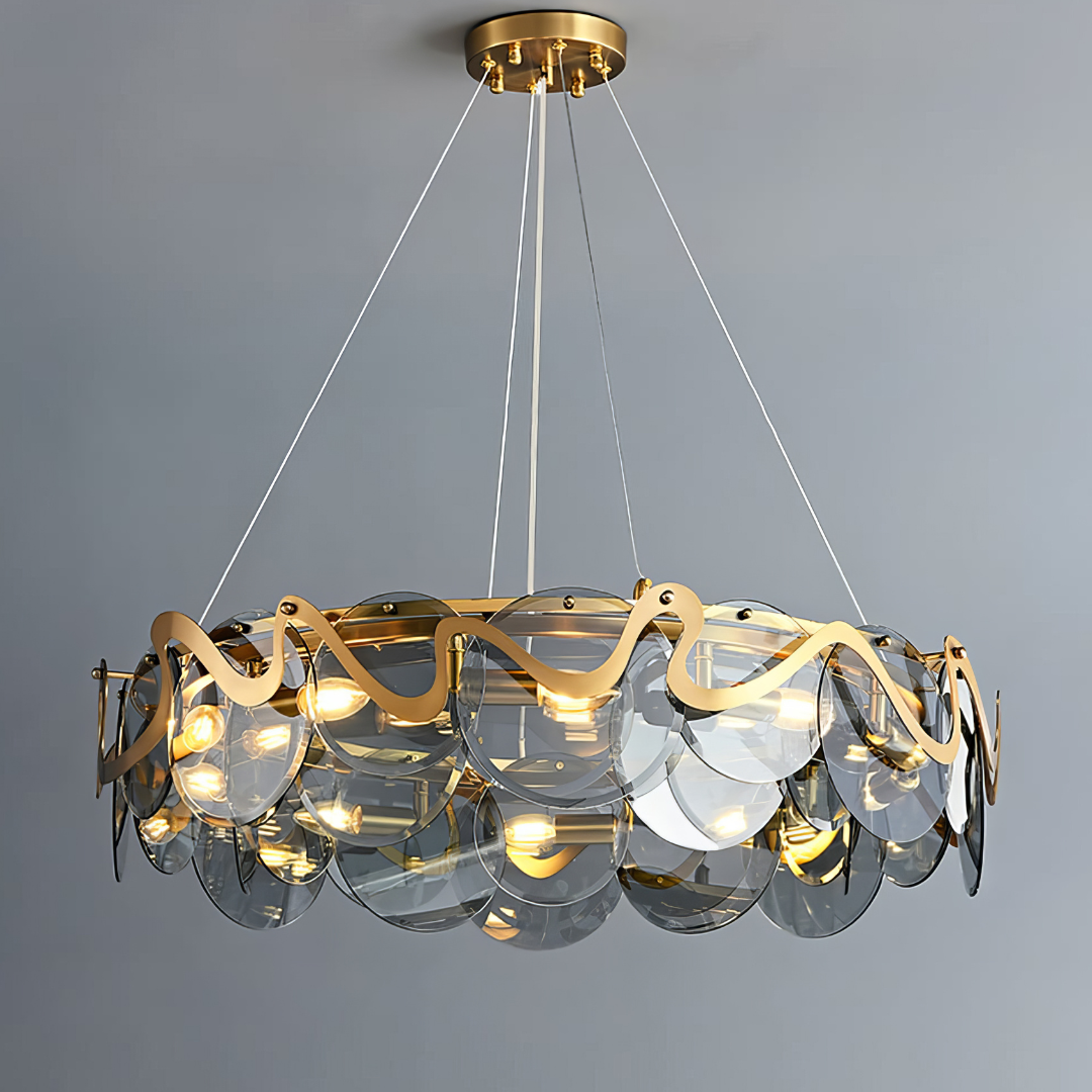 Полилей Maxi HARA Gold 10xE14 Ø75CM