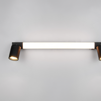 аплик LED ENRICO Black 6.5W 60cm IP44 с спотове 2xGU10