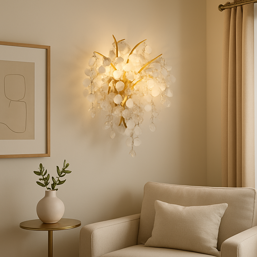 Стенен аплик Cristal Luxury Golden SunFlower