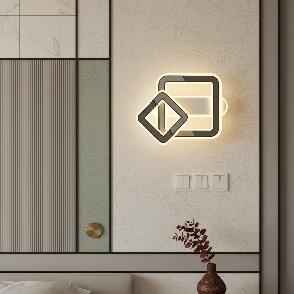 Аплик LED Square VELTRIS бял Еквивалент 300W