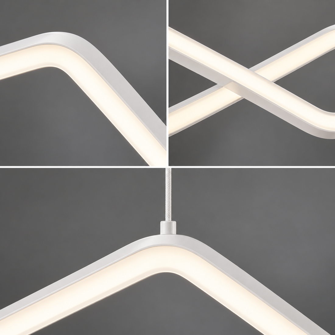 LED осветително тяло 56W висящо ALBA LINES еквивалент 300W