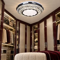 Осветително тяло LED Cristal Silver Halo Еквивалент 600W Дистанционно
