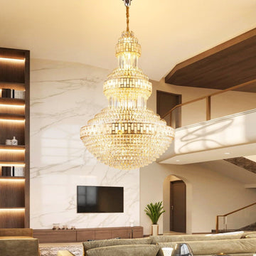 Полилей от кристал LUXURY Golden 180cm -L301