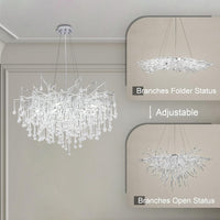 Полилей кристал LUXURY Silver Tears 60CM