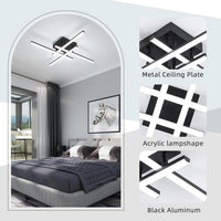 LED осветително тяло 4 Mini LINES Black Еквивалент 200W Дистанционно