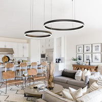 Lustra LED WONDERLAND Black 2 Segmente Mobile Echivalent 500W Telecomanda NEAGRA / SUSPENDATE / 60CM Lighting Fixtures