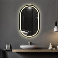 Овално LED огледало 60x78cm с функция против замъгляване и Touch M06S