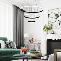 LED осветително тяло MAMBA Black 3 сегмента еквивалент 600W с дистанционно