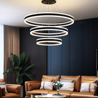 LED осветително тяло KING Black XXL 80cm 3 сегмента Еквивалент 1200W Дистанционно