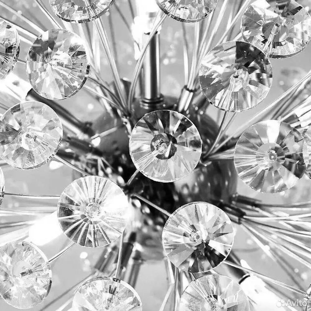 Окачено осветително тяло Crystal Dandelion Silver XXL