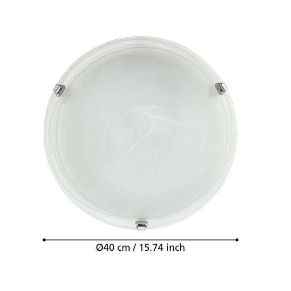 Плафон SALOME Silver Кръгъл 40CM