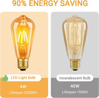 LED крушка E27 винтидж ST64 4W