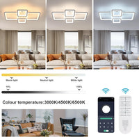 LED осветително тяло 2+2 SQUARE Бяло Еквивалент 500W Дистанционно