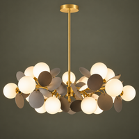 Осветително тяло висящо SELVA Gold & Grey матов абажур