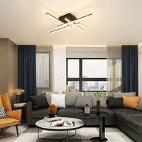 LED осветително тяло 4 Mini LINES Black Еквивалент 200W Дистанционно