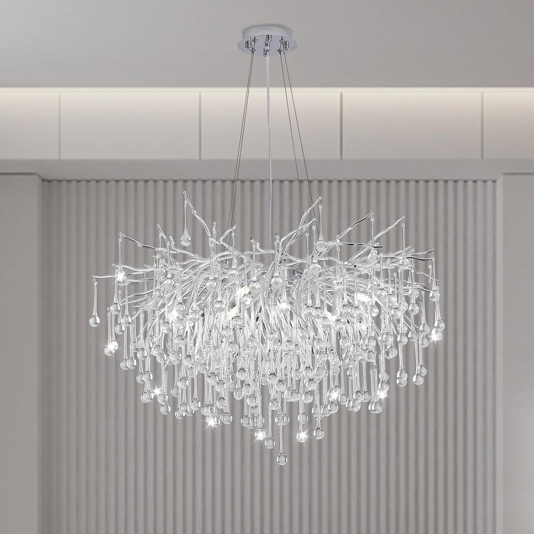 Полилей кристал LUXURY Silver Tears 60CM