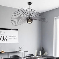 Pendul Nordic Sombrero Negru Dx1021-600 Lighting Fixtures