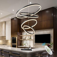 Lustra Led Wonderland Black 4 Segmente Echivalent 1000W Chandeliers
