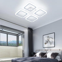 LED осветително тяло 4 SQUARES Бяло Еквивалент 250W Дистанционно