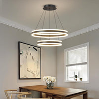 LED осветително тяло 204W KING Black 2 сегмента с дистанционно