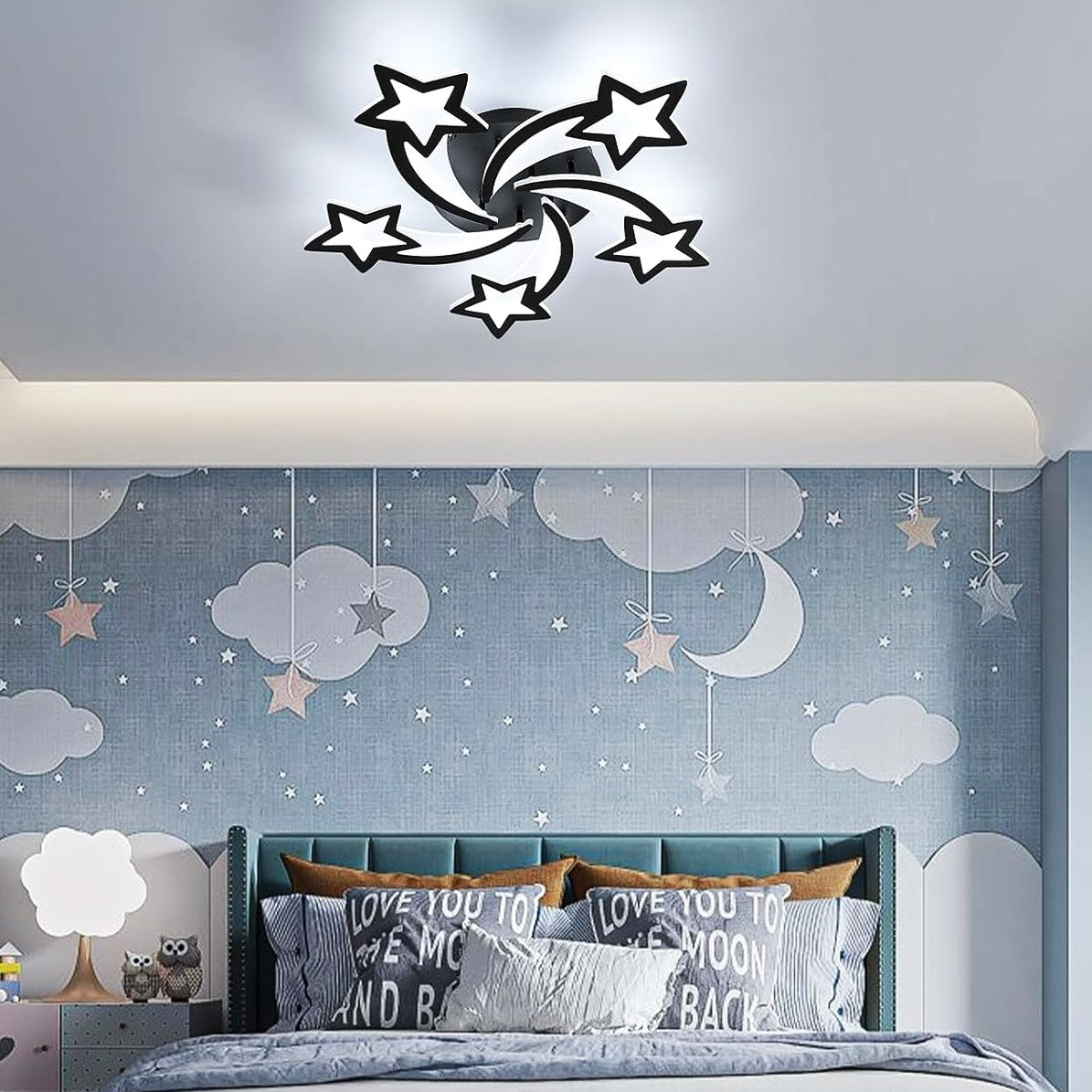LED осветително тяло STAR DESIGN BLACK еквивалент 600W с дистанционно